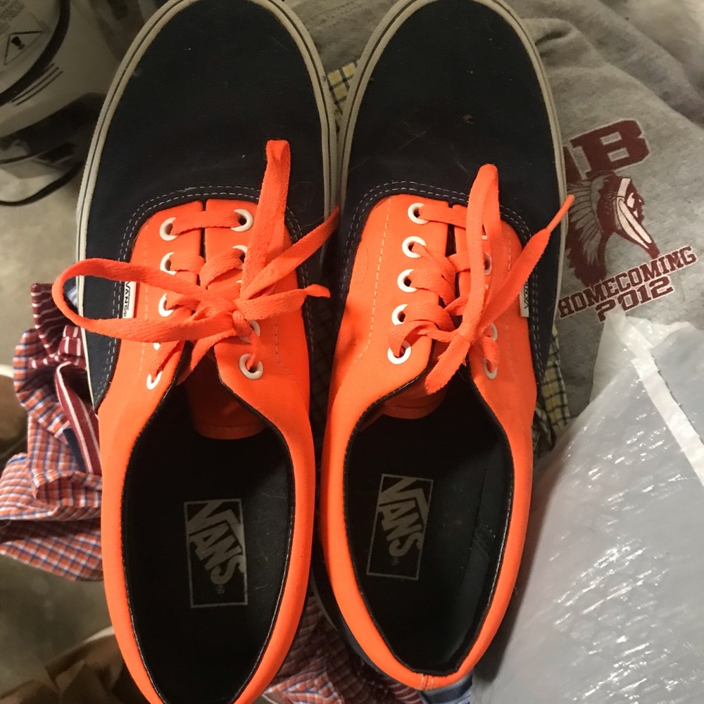 Orange and blue vans